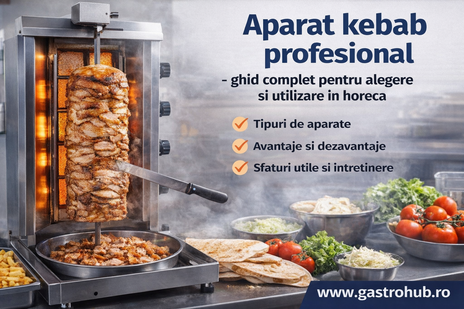Aparat kebab profesional – ghid complet pentru alegere si utilizare in horeca