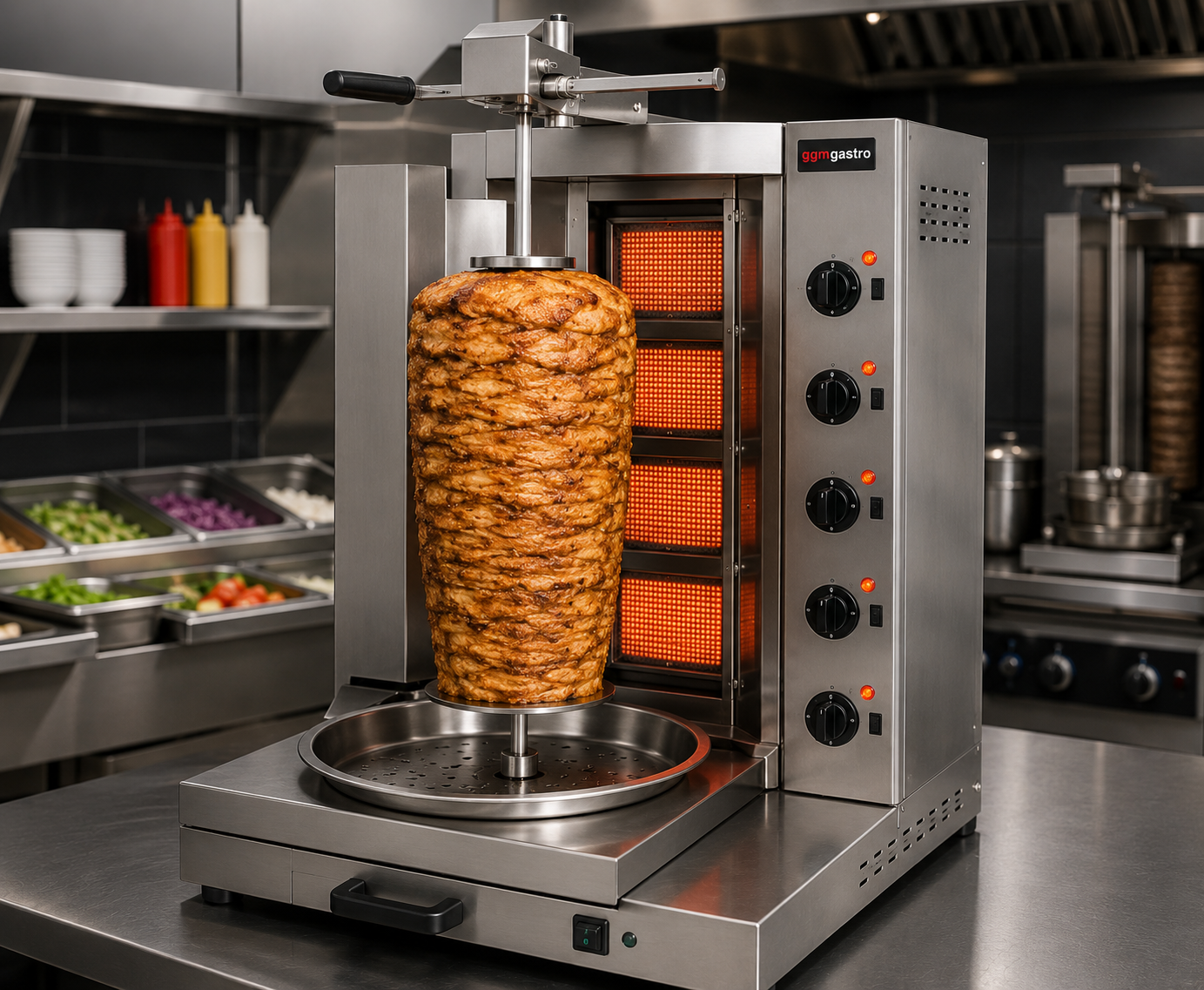 Aparat Kebab Profesional Pret. Cat Costa un Aparat pentru Shaorma si Kebab?