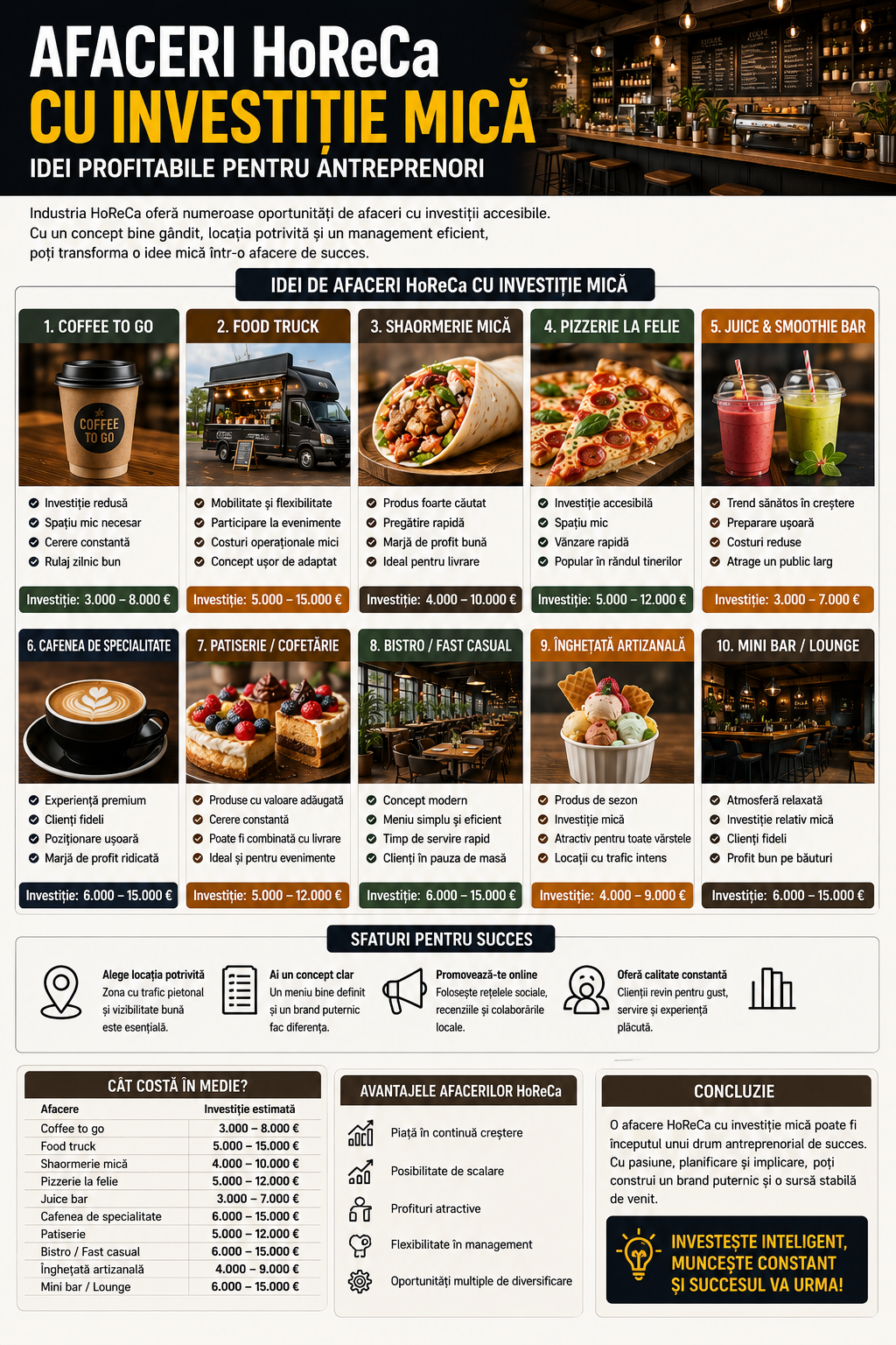 Idei Food Truck Profitabile in 2026. Top Afaceri Mobile pentru HoReCa