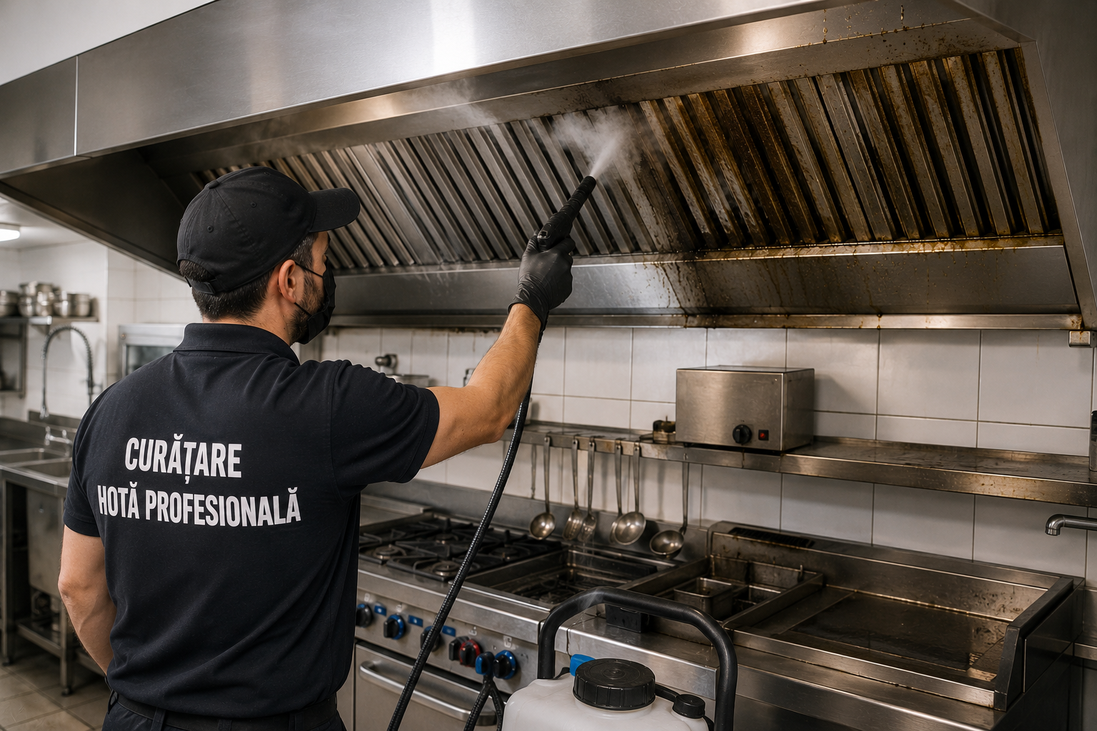 Curatare Hota Profesionala – De Ce Este Esentiala pentru Restaurante si Bucatarii HoReCa