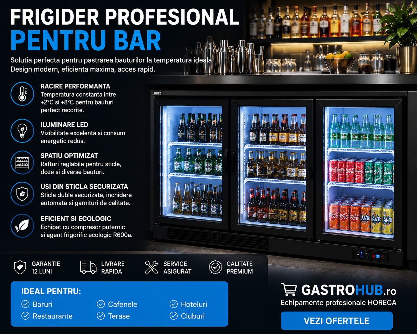 Frigider profesional pentru bar – ghid complet pentru alegerea modelului potrivit