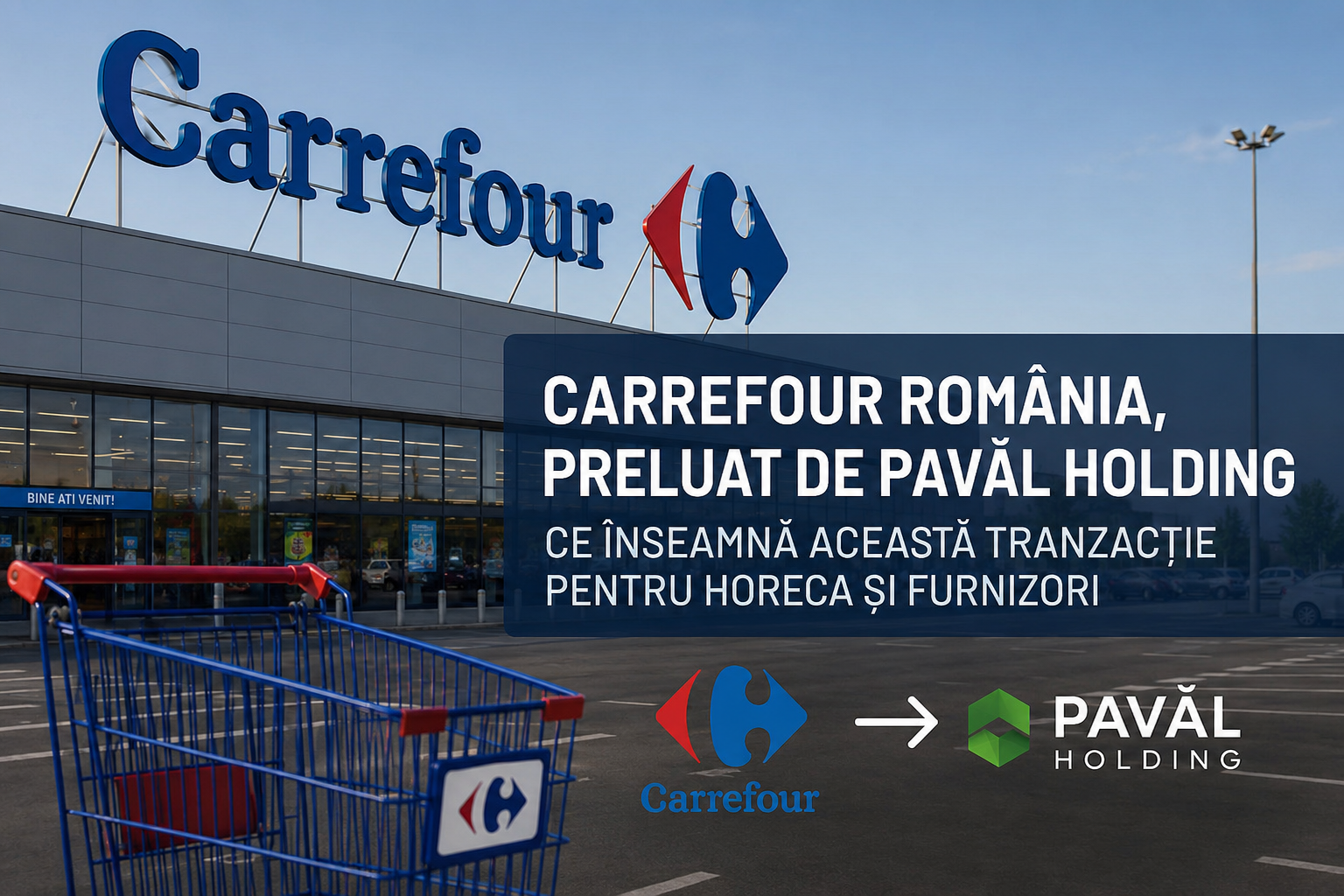 Carrefour Romania preluat de Paval Holding. Ce inseamna tranzactia pentru HoReCa, furnizori si industria alimentara