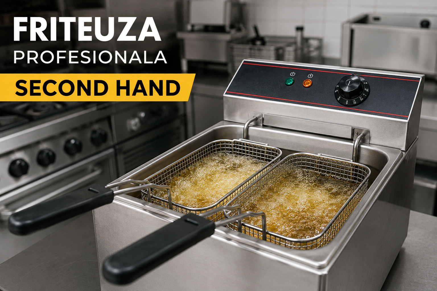 Friteuza Second Hand Profesionala – Ghid de Cumparare, Preturi si Oferte HoReCa SH