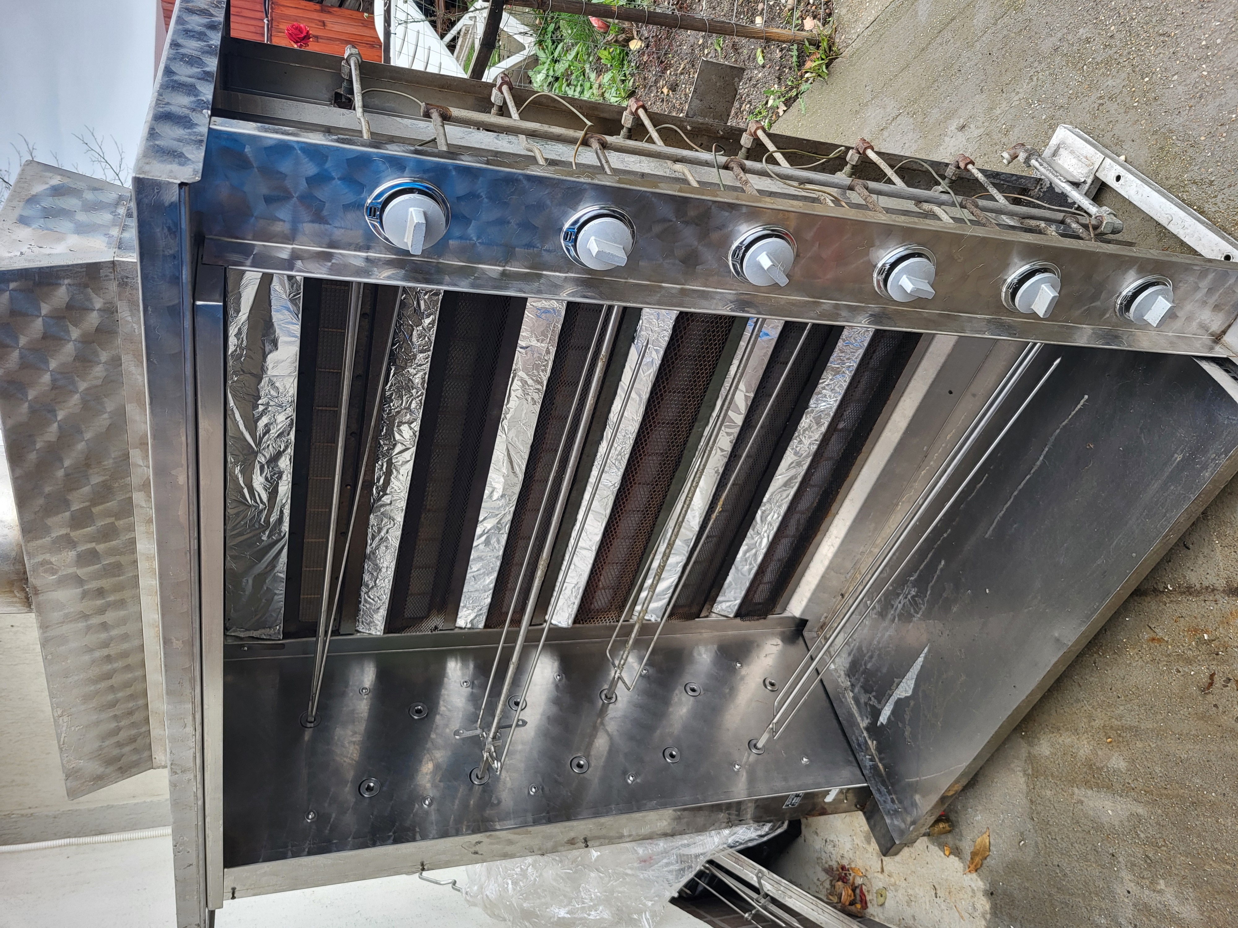 Rotisor pe gaz profesional 60 pui