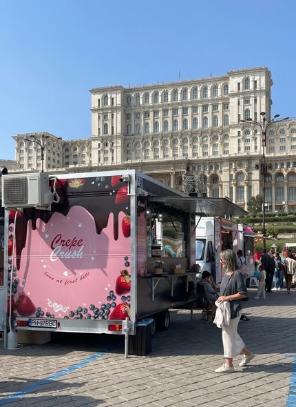 Afacere la cheie, Rulota comerciala Food Truck Fast Food, locatie fixa Bucuresti
