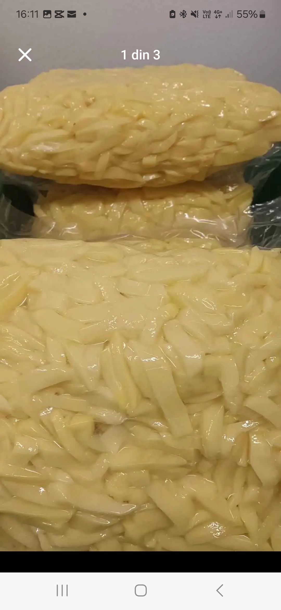 Cartofi feliati ambalati