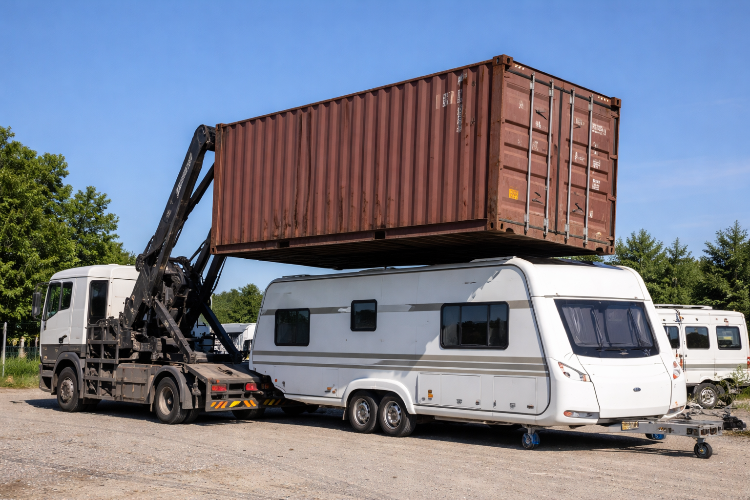 Vând container comercial sau schimb cu rulota fast food