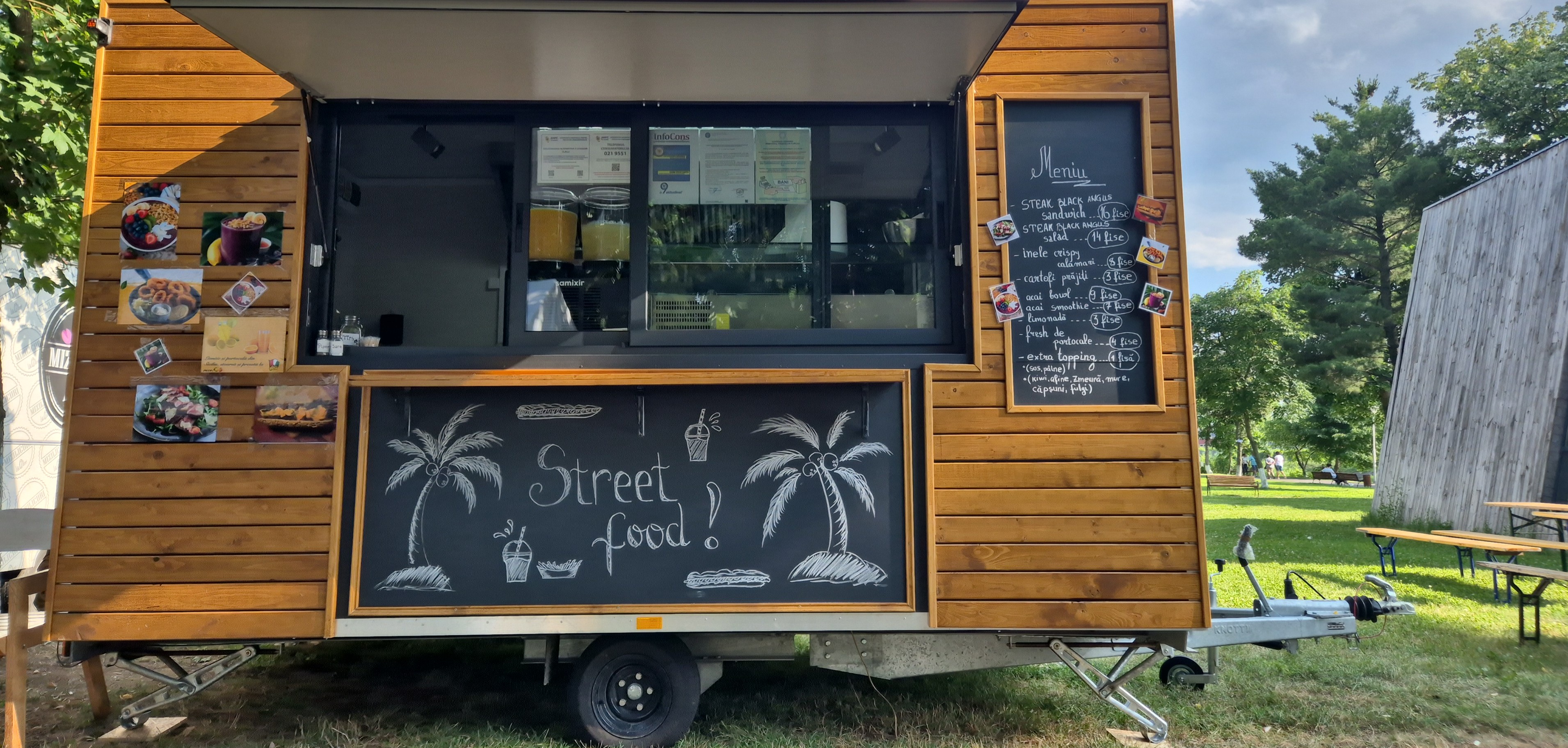 Rulota food truck full echipată 