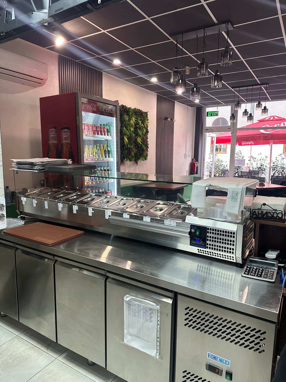 Vitrina frigorifica de banc 10 cuve GN 1/4 – echipament profesional HoReCa pentru ingrediente