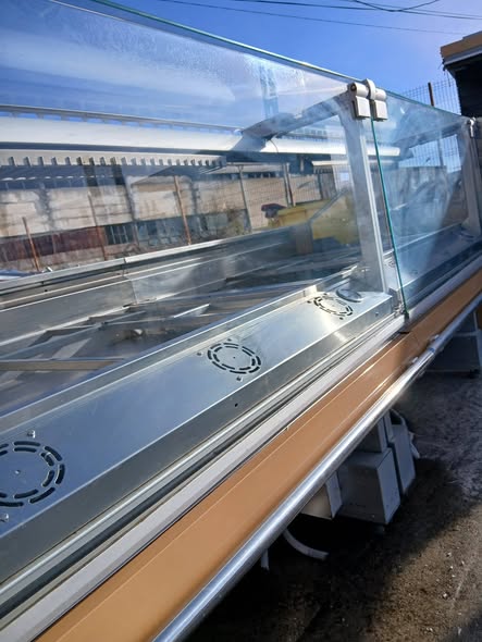 Masa calda horeca 2.5m inox cu vitrina – linie autoservire / catering profesional Timisoara - Imagine 4