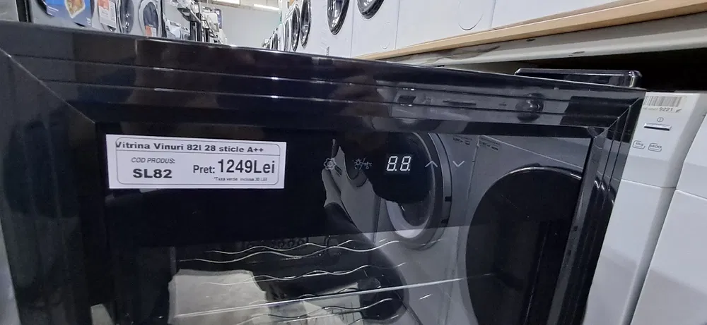 Vitrina vinuri 28 sticle (82L) – rafturi inox – NOUA – Garantie – Import Germania - Imagine 3