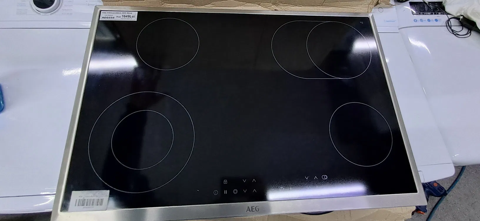 Plita vitroceramica AEG 80cm – 4 zone – Hob2Hood – NOUA – Garantie – Import Germania