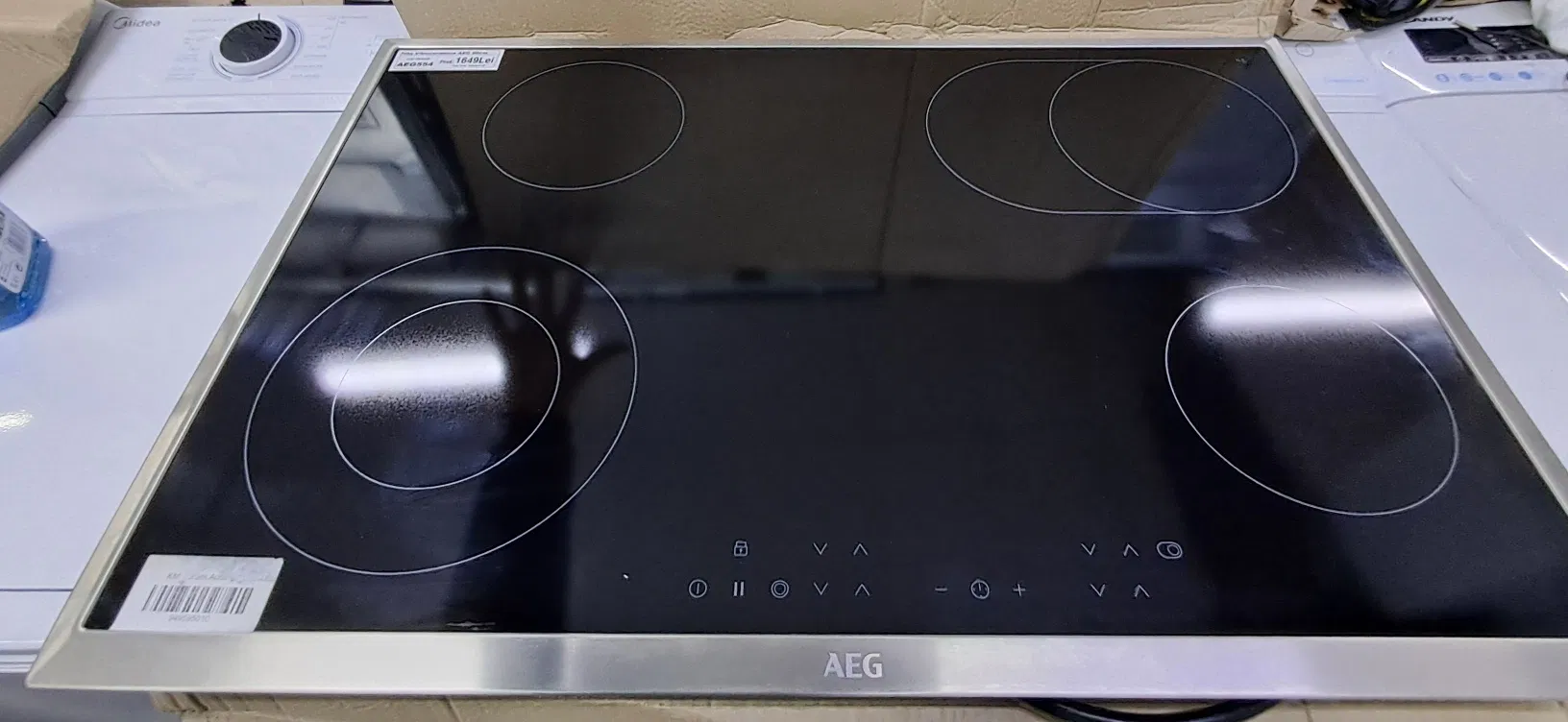 Plita vitroceramica AEG 80cm – 4 zone – Hob2Hood – NOUA – Garantie – Import Germania - Imagine 2