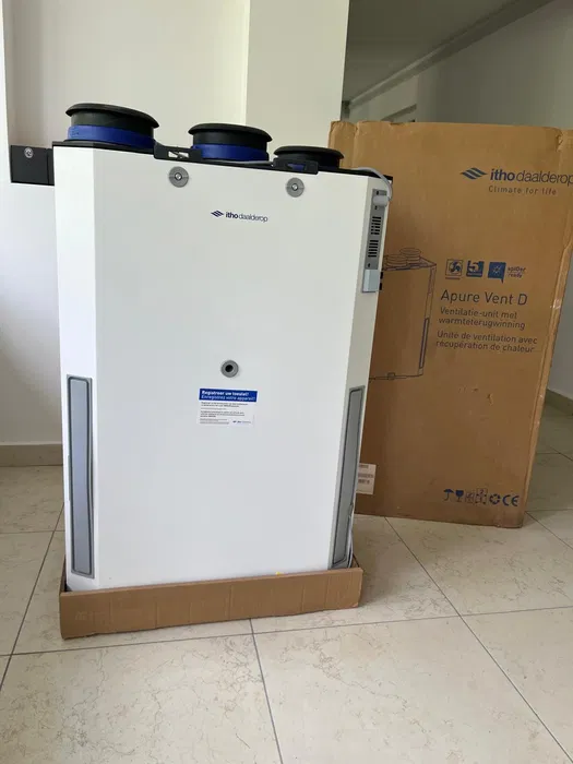 Unitate ventilație cu recuperare căldură Itho Daalderop Apure Vent D250 – NOUĂ, eficiență ridicată