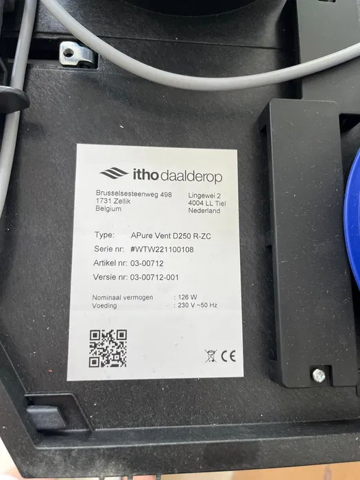 Unitate ventilație cu recuperare căldură Itho Daalderop Apure Vent D250 – NOUĂ, eficiență ridicată - Imagine 2