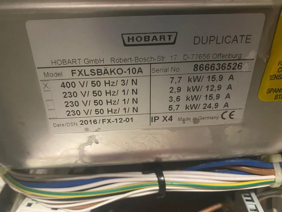 Masina spalat vase profesionala Hobart FX-12-01 – 400V, cos 50x50, cu uscare, horeca - Imagine 3