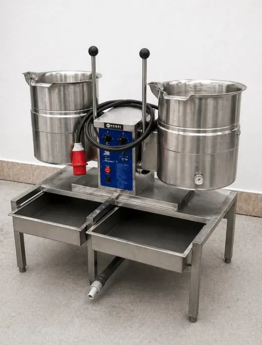 Marmita electrica dubla profesionala HoReCa cazan gatit inox restaurant catering