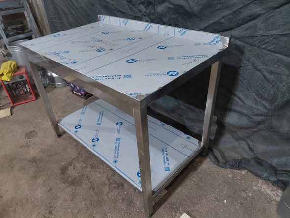 Masa inox profesionala HoReCa masa lucru bucatarie cu polita inox