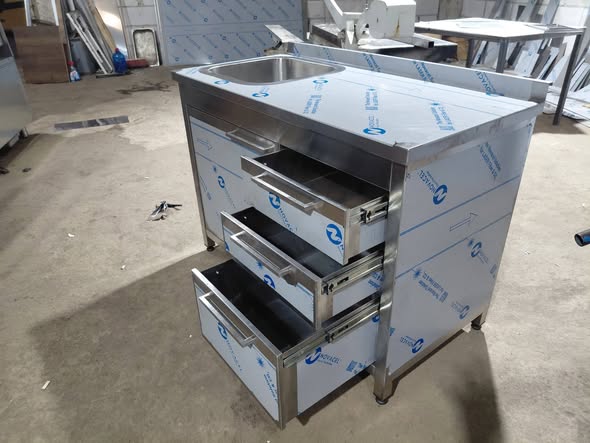 Mobilier inox HoReCa la comanda mese spalatoare rafturi hote bucatarie profesionala - Imagine 3