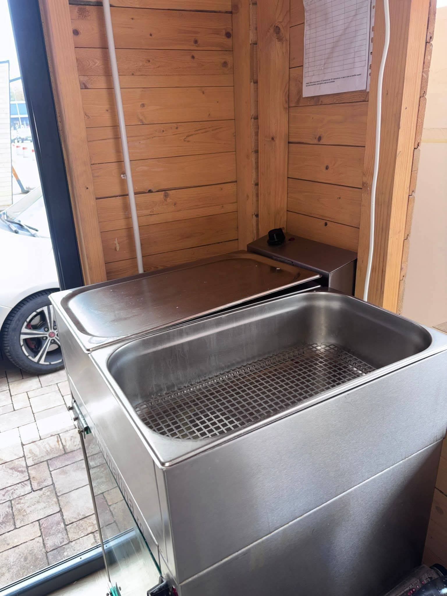 Friteuza profesionala inox + dospitor – echipamente HoReCa patiserie / fast-food