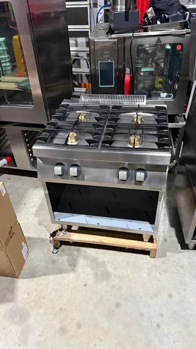Aragaz profesional 4 focuri Zanussi + Mareno 4F | Masina de gatit HoReCa | Stare foarte buna - Imagine 4