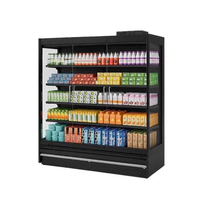 Vitrina frigorifica Dortmund Lite 382 cm NOUA | 6 usi | Agregat extern inclus | -1 +5°C | Vitrina supermarket - Imagine 3