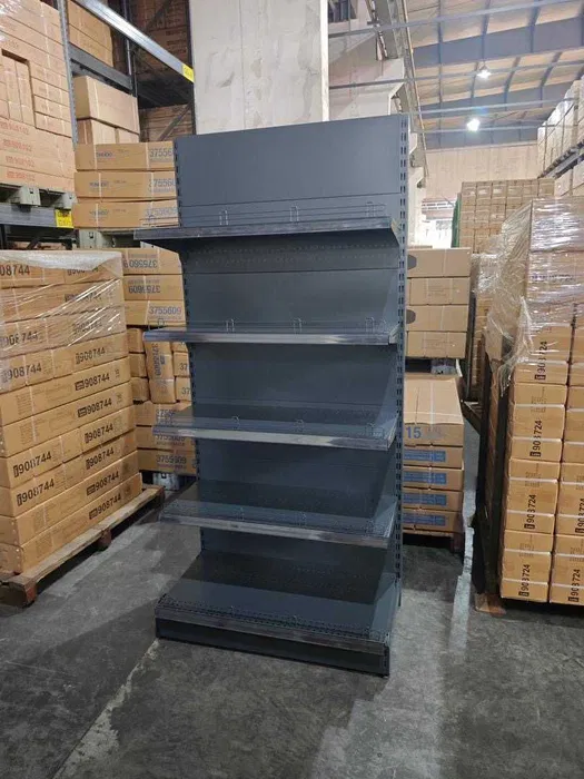 Raft magazin metalic perete 100x220 cm NOU | 5 polite reglabile | 850 kg | Rafturi supermarket - Imagine 2