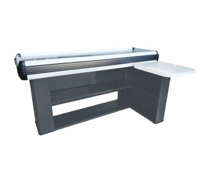 Masa casa de marcat 180 cm NOUA | Blat inox | Mobilier supermarket checkout | PROMO