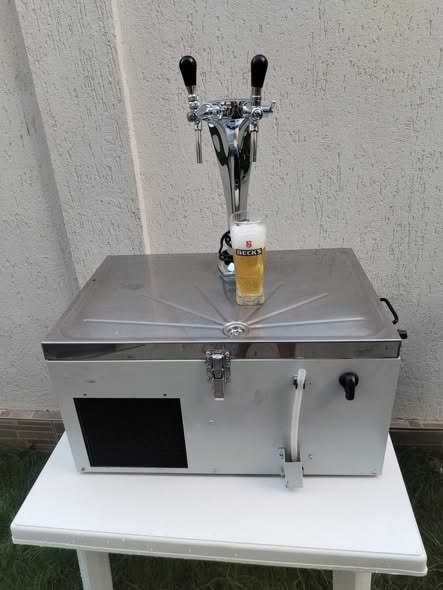 Dozator bere profesional inox cu 2 robineti – ideal HoReCa / evenimente | Galati - Imagine 2