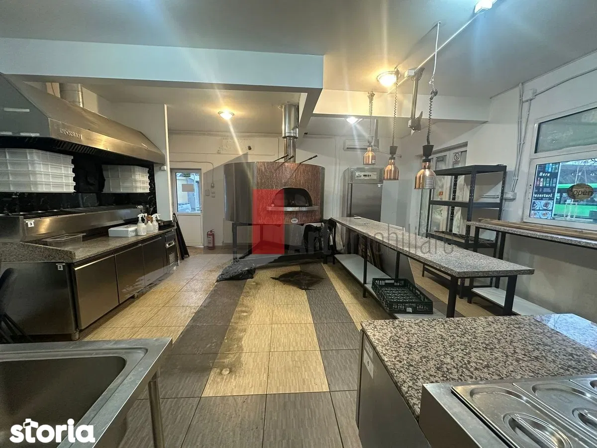 Inchiriere spatiu comercial Bucurestii Noi 61 mp – fast food utilat, vitrina stradala, trifazic