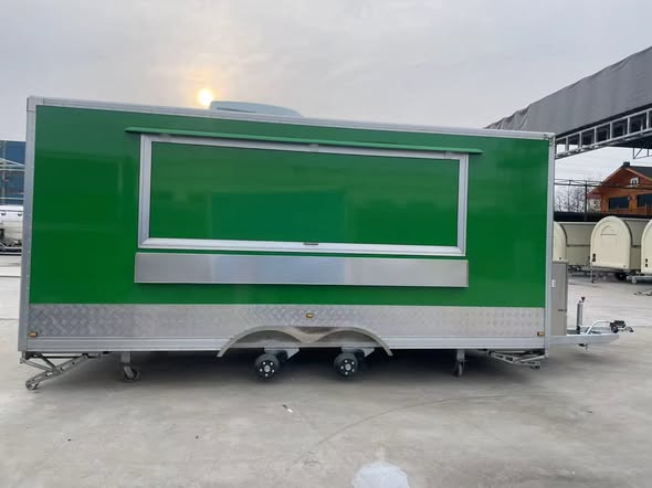 Carucior bufet / Food Trailer ERZODA ETF-2 NOU – complet echipat rulota