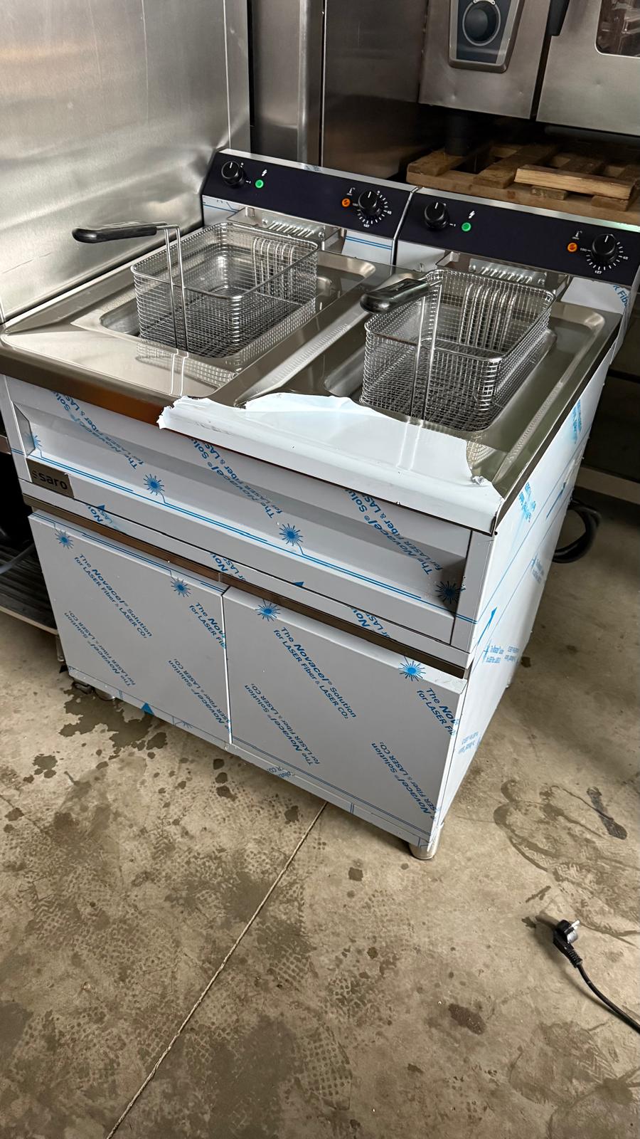 Friteuză profesională electrică dublă Saro 2x9 kW – 400V - Imagine 3