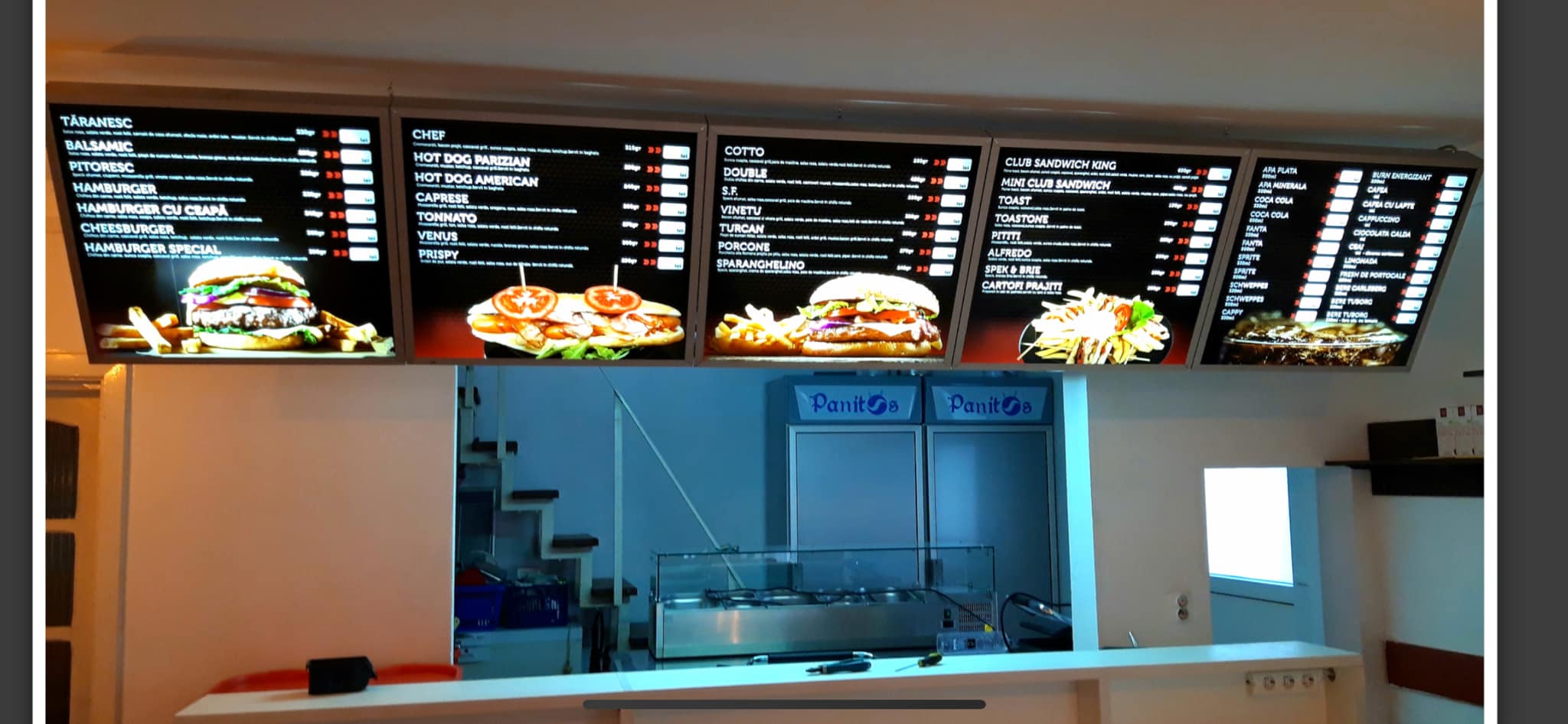 Meniu digital restaurant / fast-food – panouri LED display profesional HoReCa - Imagine 3