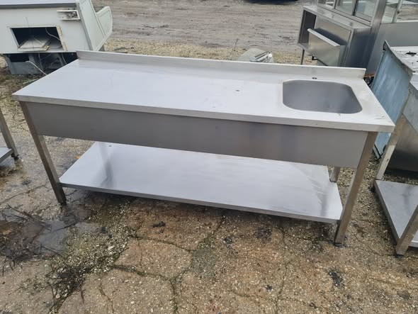 Spalator Inox Profesional cu 1 Cuva – 120x70x85 cm - Imagine 2