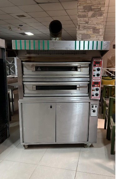Cuptor de Pizza cu Dospitor Profesional – 2 Camere, 2 x 6 Pizza, 380V