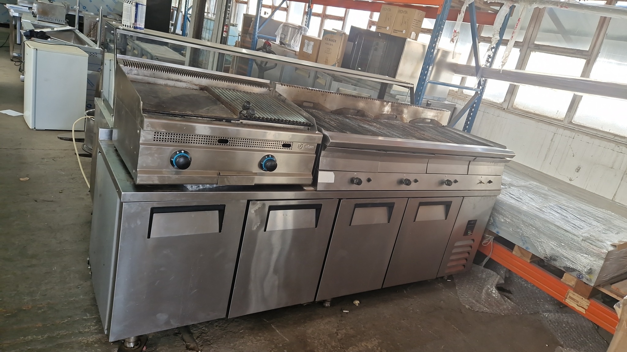 Gratar Profesional pe Gaz de Banc – 800x700 mm, SH, Stare Buna