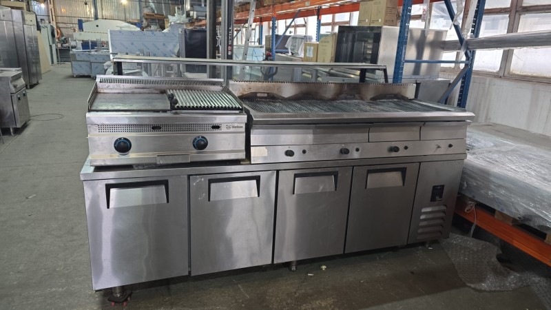 Gratar Profesional pe Gaz de Banc – 1600x700 mm, SH, Capacitate Mare - Imagine 2