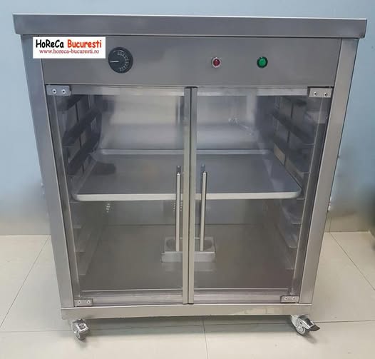 Dospitor Profesional Inox cu Umidificare pentru 8 Tavi 600x400 mm – Ideal pentru Brutarii, Patiserii si Pizzerii
