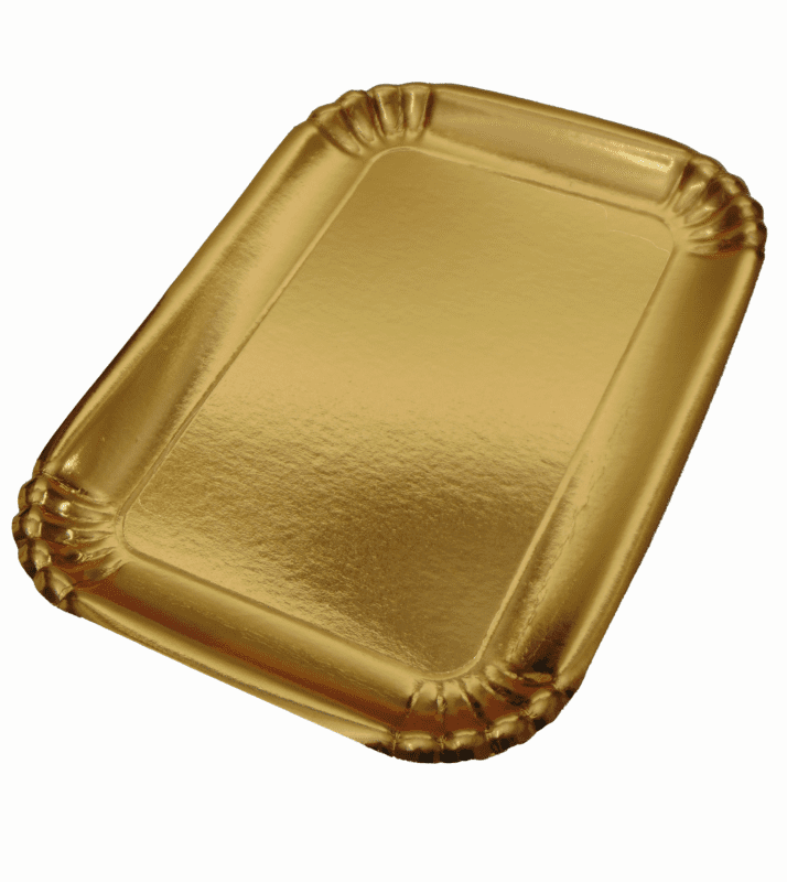 Platou Auriu Cofetărie – Servire Elegantă pentru Prăjituri și Torturi Premium - Imagine 2