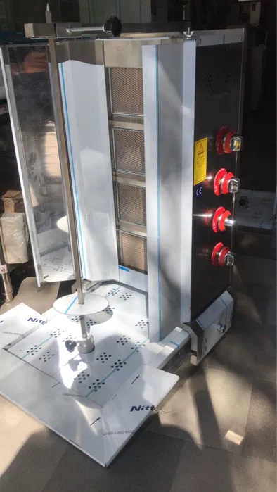 Aparat Shaorma Profesional LPG – 4 sau 5 Arzatoare | Motor Jos | Produse Noi cu Garantie - Imagine 3