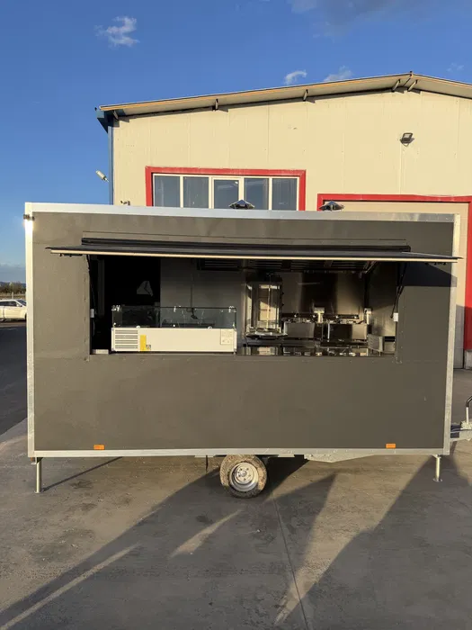 Rulota Fast Food Profesionala 4 Metri Complet Echipata pentru Shaorma, Kebab, Burger si Grill - Imagine 4