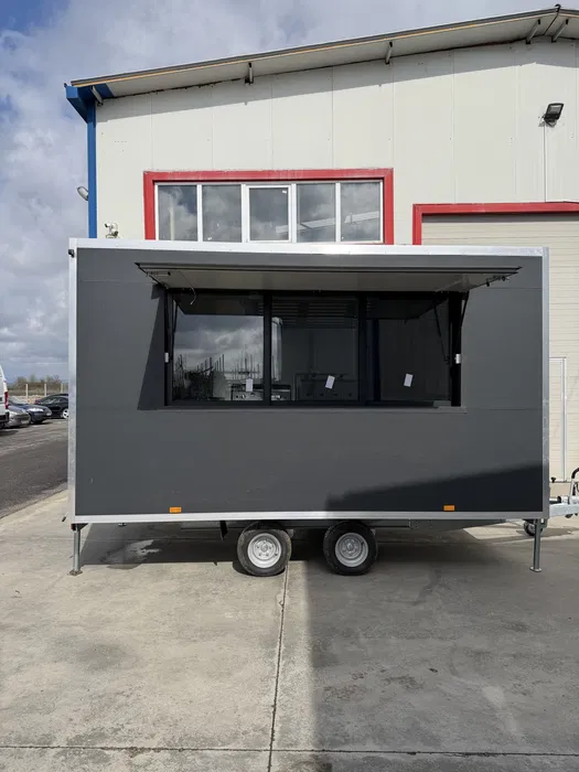 Rulota Comerciala 4 Metri food truck  pentru Fast Food, Burger, Shaorma, Cafenea si Street Food - Imagine 4