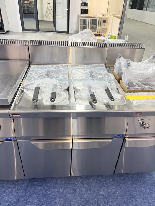Friteuza profesionala dubla pe gaz 2x16 litri – echipament nou pentru restaurante si fast-food - Imagine 3