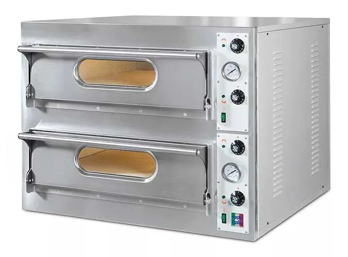 Cuptor profesional pentru pizza cu doua camere, capacitate 4+4 pizza, fabricat in Italia - Imagine 2