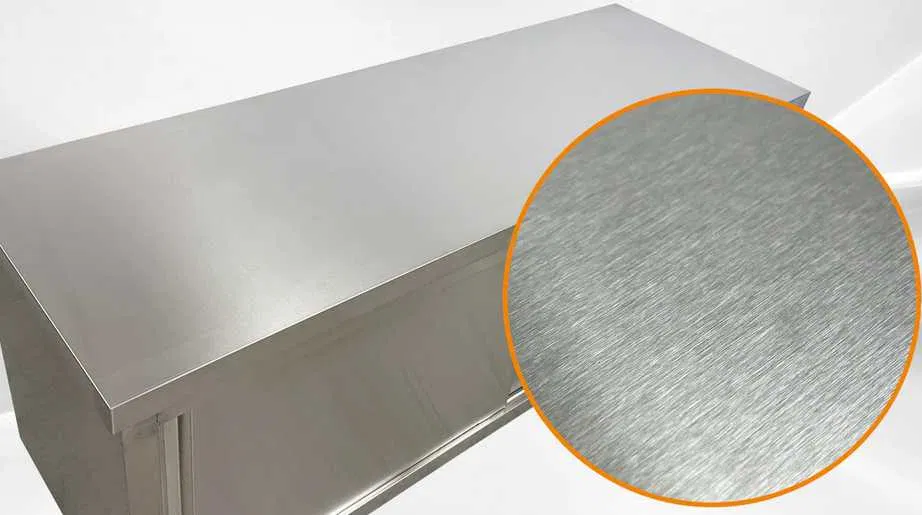 Masa dulap profesionala din inox cu usi glisante si polita, diverse dimensiuni - Imagine 5