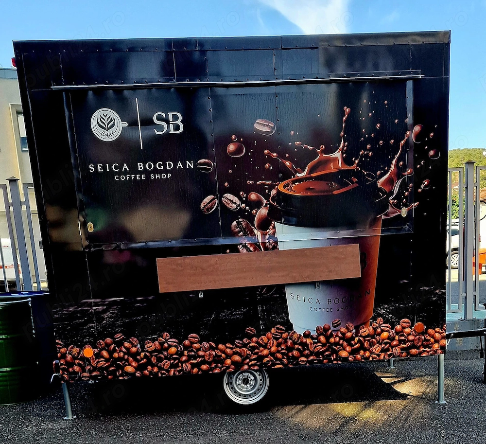 Rulota cafea de specialitate complet echipata – afacere la cheie pentru evenimente si street food