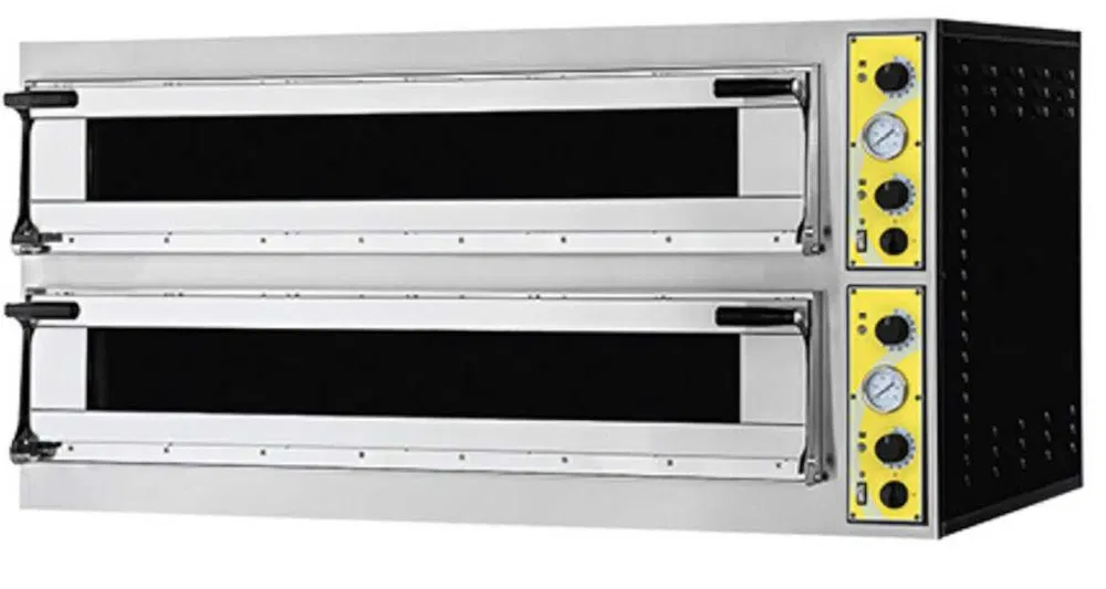 Cuptor profesional pizza XL Italia 6+6 pizza, usa cu geam mare, productie Italia, nou - Imagine 4