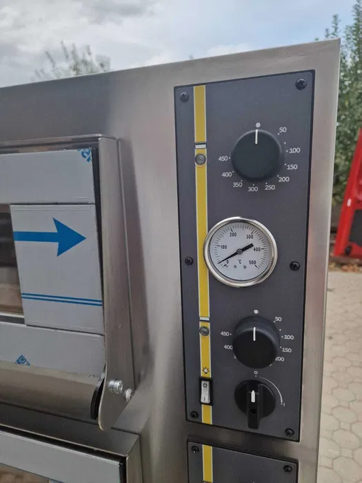 Cuptor profesional pizza XL Italia 4+4 pizza, geam mare, 12 kW, produs nou - Imagine 2