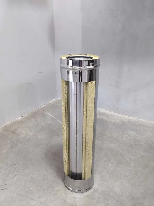 Cos de Fum Izolat cu Vata Bazaltica din Inox AISI 304 – Siguranta si Durabilitate