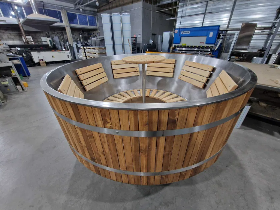 Ciubar din lemn cu inox la pret avantajos | Direct de la producator - Imagine 2